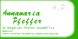 annamaria pfeffer business card